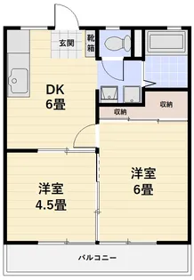 サンシティ福島 A【1階】の間取り