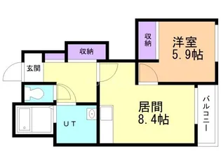 エスポアール【1階】の間取り
