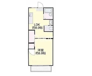 岡山県岡山市北区春日町【マンション】の間取り