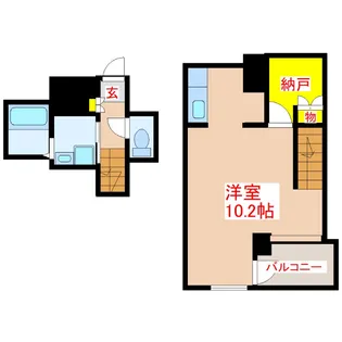 ASレジデンス中央駅【3階】の間取り