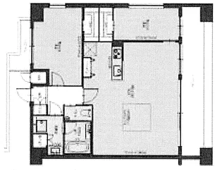 プレジオ帝塚山【14階】の間取り