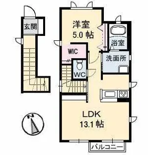 シャーメゾンカトレア【2階】の間取り