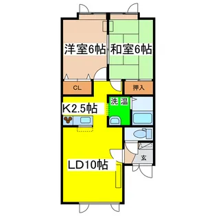 ザアレンジシン【1階】の間取り