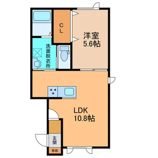 MILLYLA K【1階】の間取り