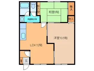 栄マンション【2階】の間取り