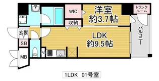 セイワパレス深江橋駅前【4階】の間取り