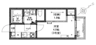 KEIAI RESIDENCE 北越谷III【3階】の間取り