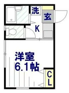 ヒルズアゼリアウエストV【1階】の間取り