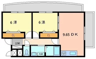 アートスケープ幡生【4階】の間取り