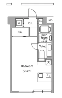 東京都新宿区西早稲田2【マンション】の間取り