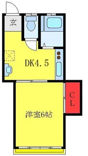 ベルメゾン菊地【2階】の間取り