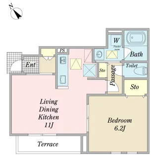 ツイーディア船堀【1階】の間取り