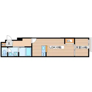 QUARTER富沢(キャトル)【3階】の間取り