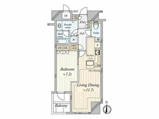 東京都港区三田2【マンション】の間取り