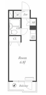 1Rの間取り画像
