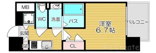 大阪府大阪市中央区谷町7【マンション】の間取り