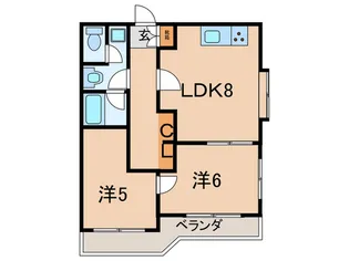 サンアーバン西田町【3階】の間取り