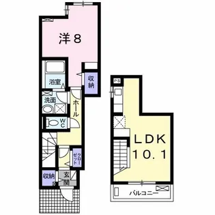 シャンティ・ショコラ【1階】の間取り
