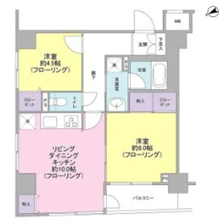 パートナーシップアパートメント【8階】の間取り