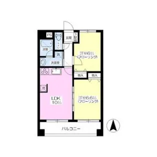 リエス曽根田【5階】の間取り