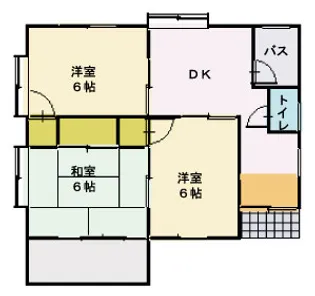 群馬県伊勢崎市下道寺町【一戸建】の間取り