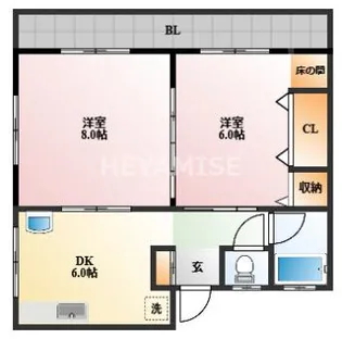 七福マンション【3階】の間取り