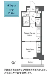 1DKの間取り画像