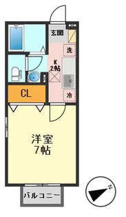 東京都葛飾区東水元1【アパート】の間取り
