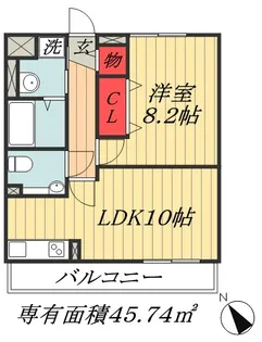 千葉県市川市新田4【マンション】の間取り