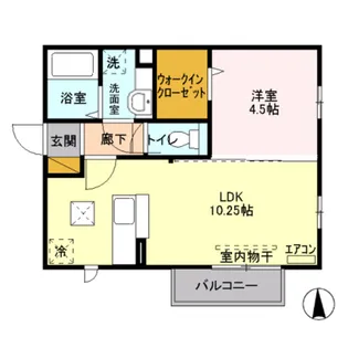 蔵漆倶 北館【1階】の間取り