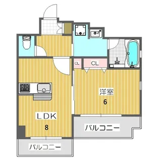 大阪府大阪市西区立売堀2【マンション】の間取り