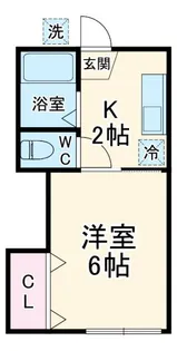 コーポラス桂【2階】の間取り