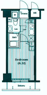 1Kの間取り画像