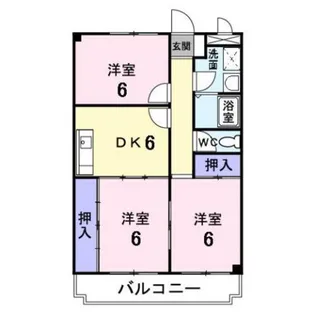 ニューマリッチフジモト【1階】の間取り