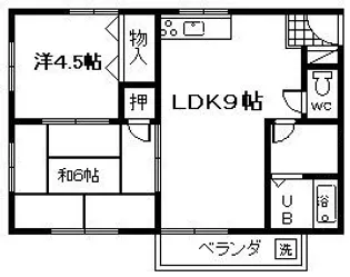 メゾンビュー【2階】の間取り