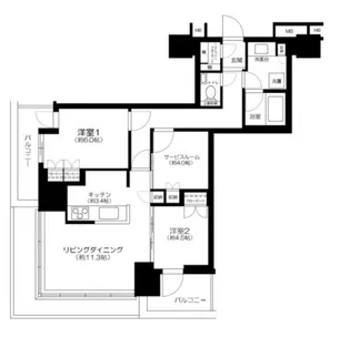 東京都台東区西浅草3【マンション】の間取り