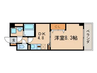 ベルドミ-ル洛南【6階】の間取り