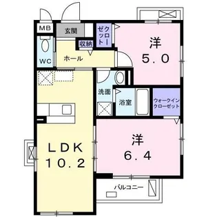 神奈川県川崎市高津区新作3【アパート】の間取り