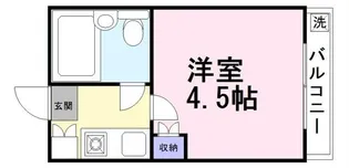 スカイピア竹ノ塚【1階】の間取り