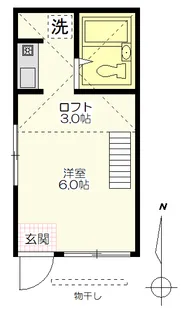 プラザドゥベルB【2階】の間取り