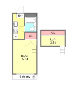 コーポラス稲垣C【1階】の間取り