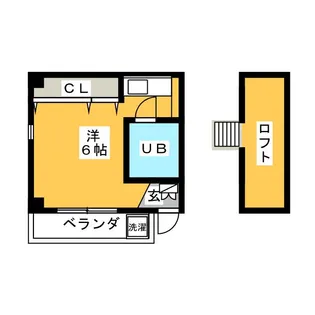 リトルマーメイド【2階】の間取り