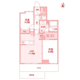 ディアレンス高島台【2階】の間取り