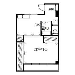 伸晃マンション【4階】の間取り