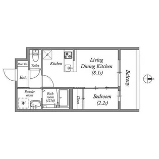 アドバンス京都リエートII【5階】の間取り