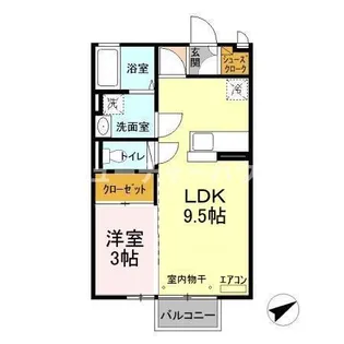 ヘクセンハウス堀町【2階】の間取り