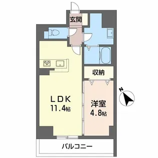 ヴィラシーンABE【3階】の間取り