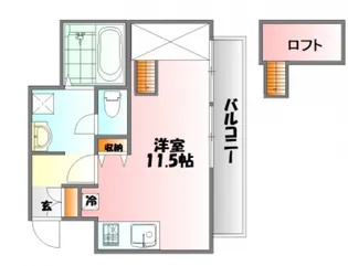 広島県広島市中区東白島町【マンション】の間取り