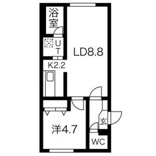 ecoa豊平公園【2階】の間取り