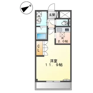 シャインハイム21【1階】の間取り